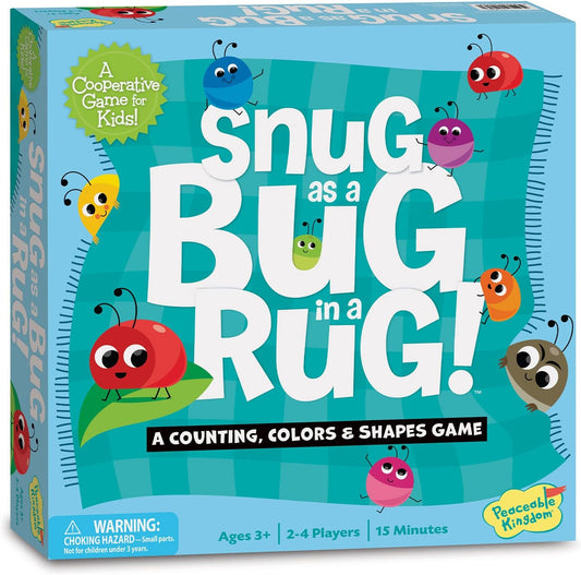 Snug as a Bug in a Rug Award Winning Cooperative Preschool Skills Builder Game for 2 to 4 Kids Ages 3+