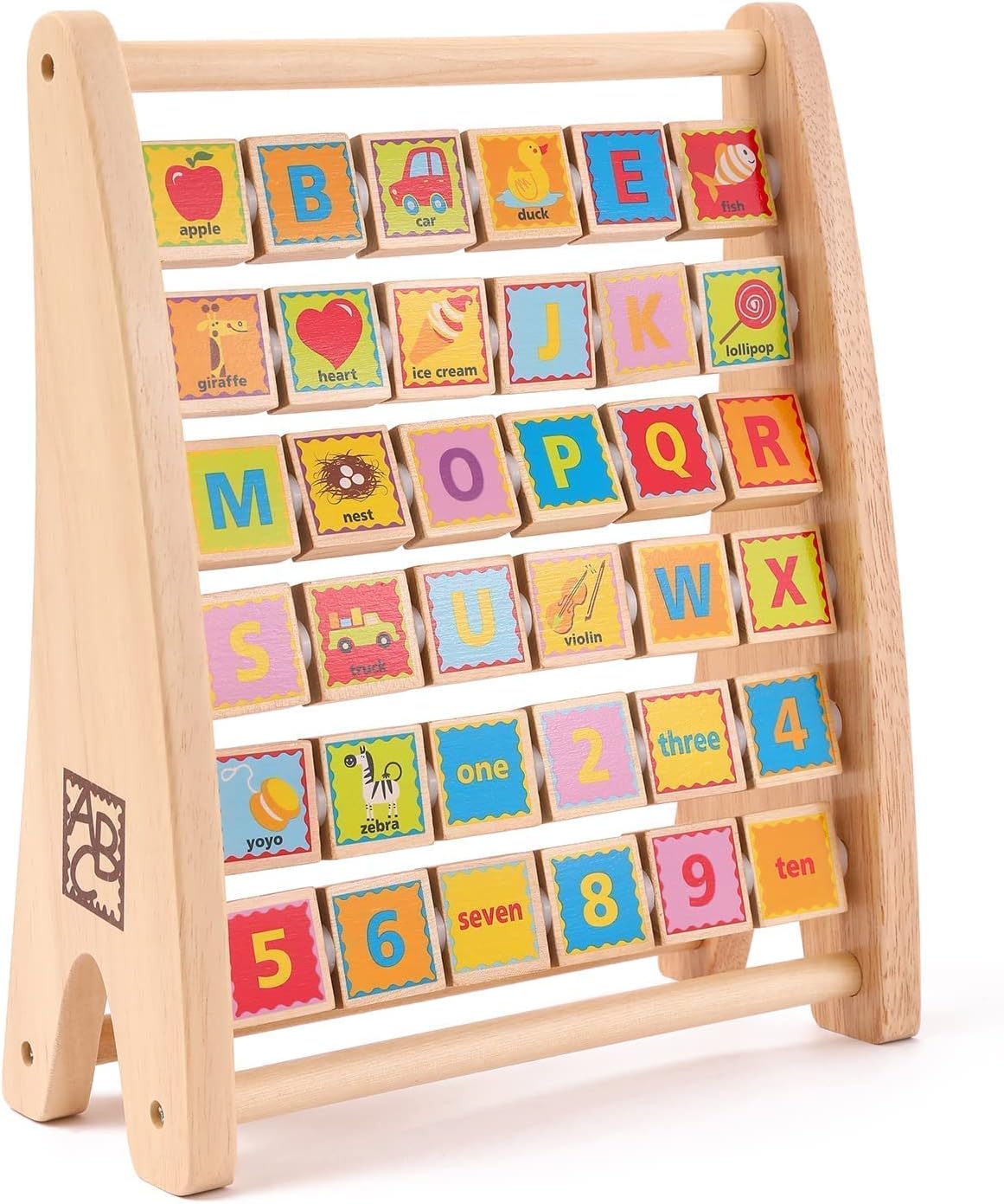 Alphabet Abascus Wooden Counting Toy