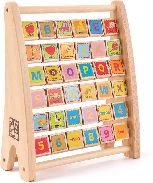 Alphabet Abascus Wooden Counting Toy