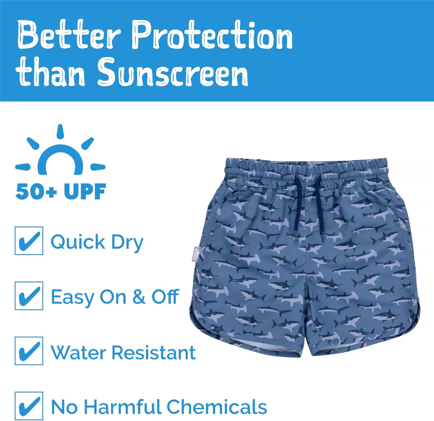 UV Swim Shorts and Long Sleeve UV Shirt for Toddlers