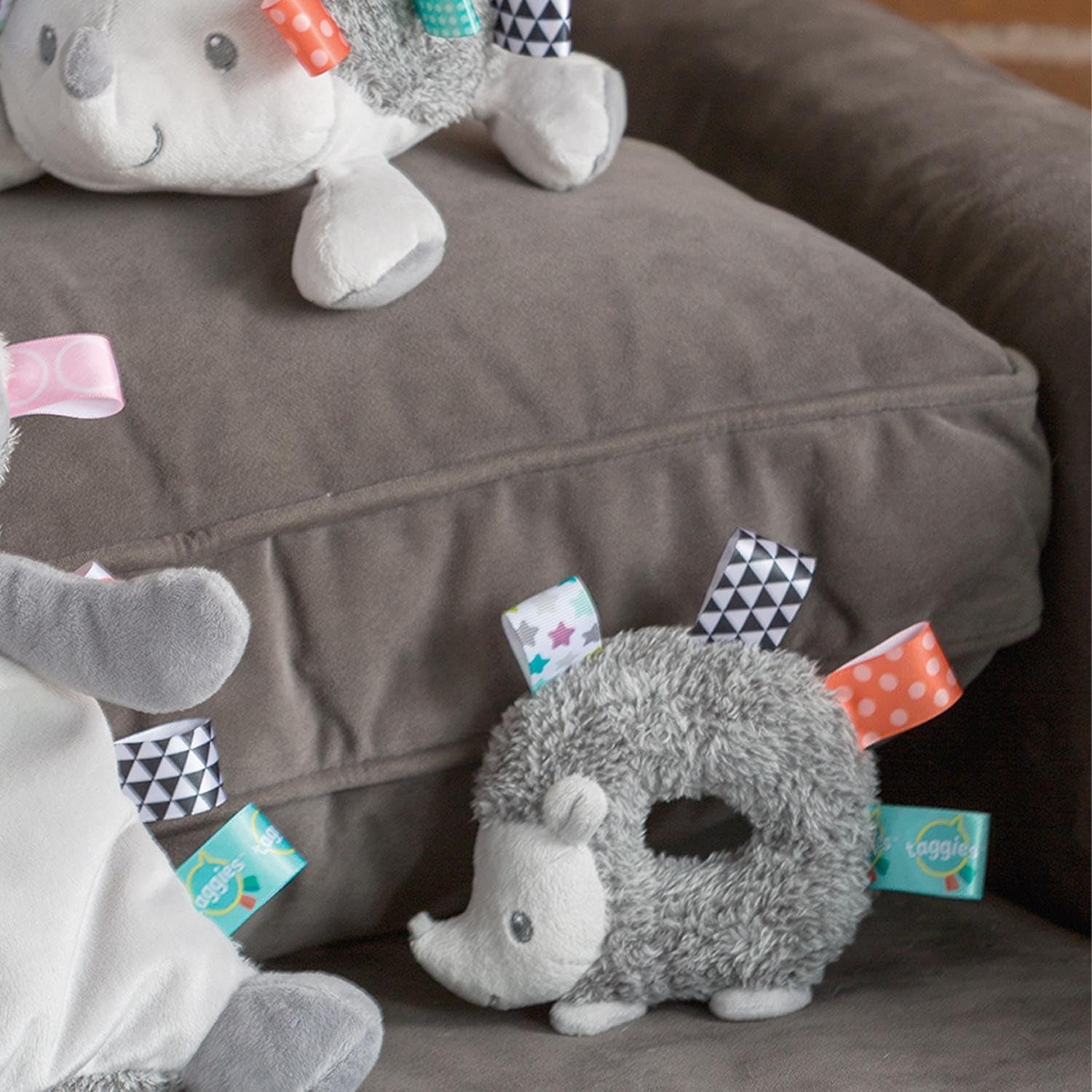 - Baby Infant Toddler - Taggies Rattle - Heather Hedgehog - Sensory Toy 5''