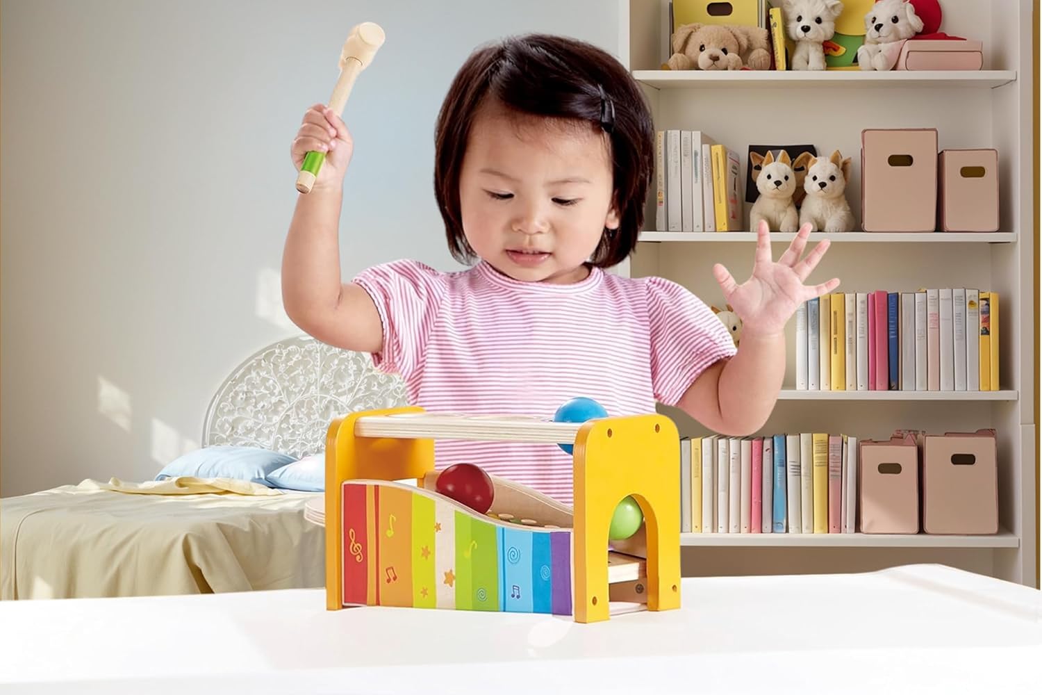 - Pound & Tap Bench with Slide Out Xylophone