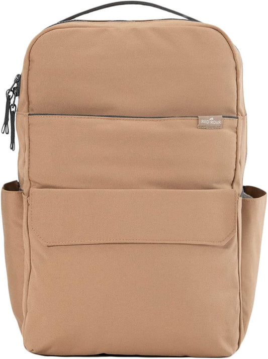Roo Lightweight 1 LB Diaper Bag Backpack | 11 Organizational Pockets| Durable & Water-Resistant (Toffee)
