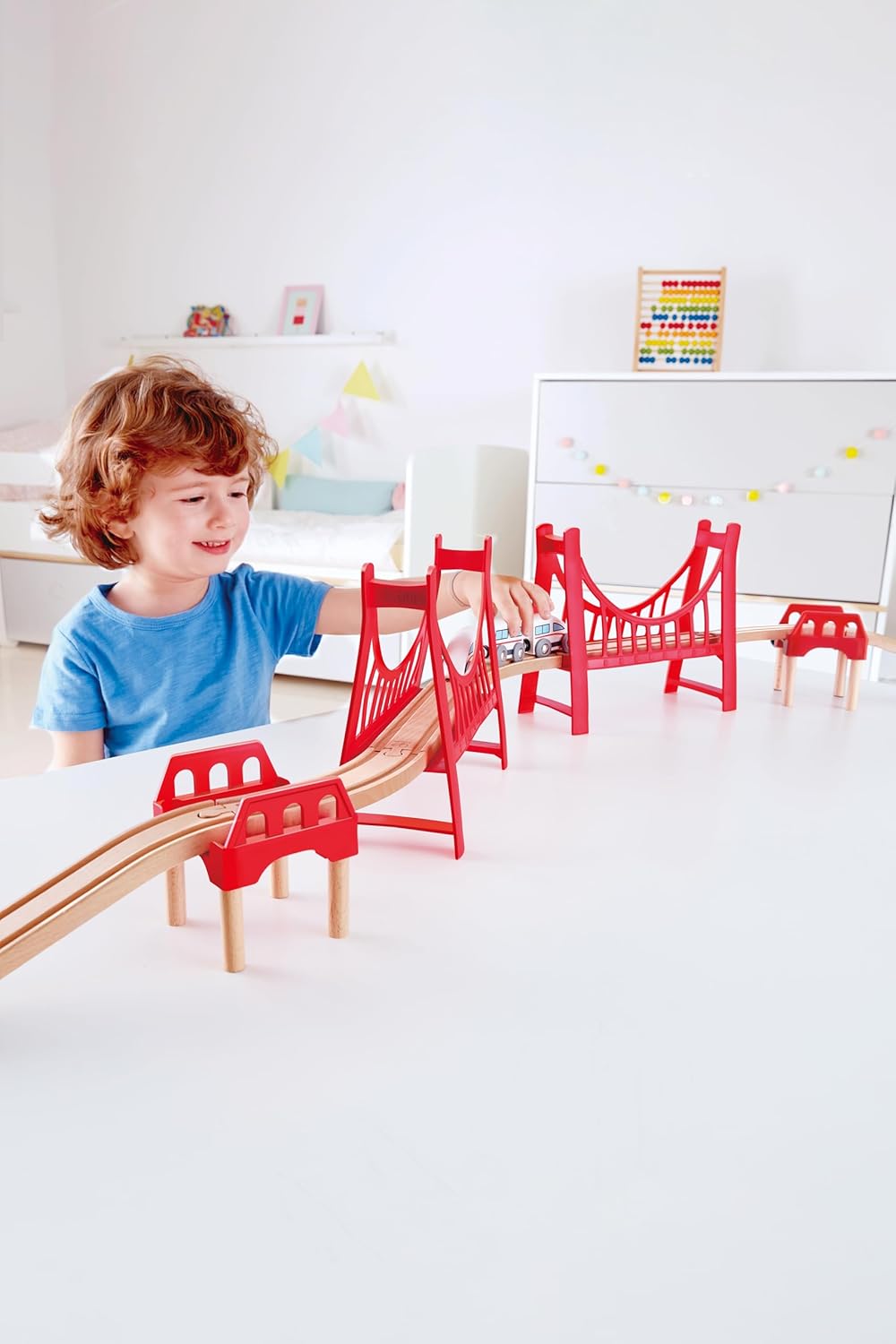 Railway Extended Double Suspension Bridge Train Set