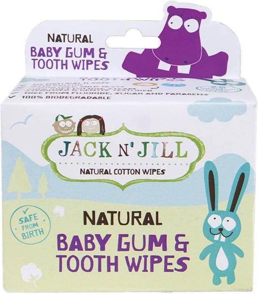 Natural Baby Gum & Tooth Wipes  25 Packets Box