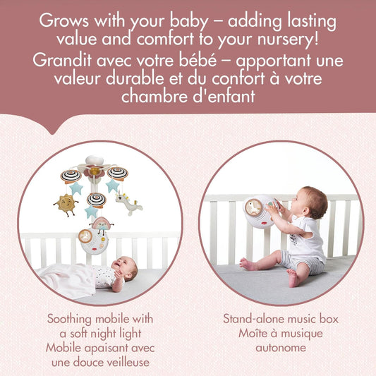 Unicorn Wonderlands Classic Mobile – Baby Mobile with 20 Minutes of Music, Calming Nightlight, Removable Music Box, Plush Dolls for Newborns & Toddlers (0+ Months)