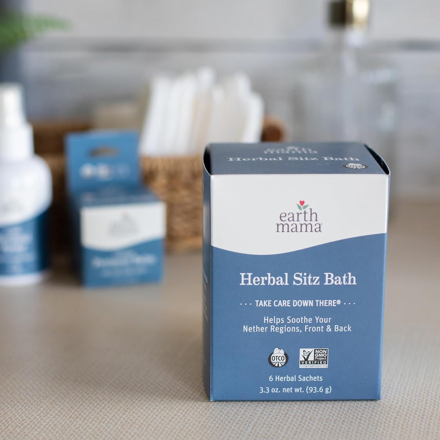 Postpartum Recovery Kit, Take Care down There® Trifecta with Organic Perineal Balm, Sitz Bath & Herbal Peri Spray, 3-Piece Set