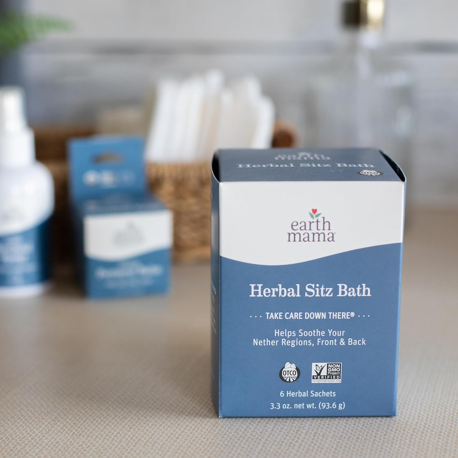 Postpartum Recovery Kit, Take Care down There® Trifecta with Organic Perineal Balm, Sitz Bath & Herbal Peri Spray, 3-Piece Set