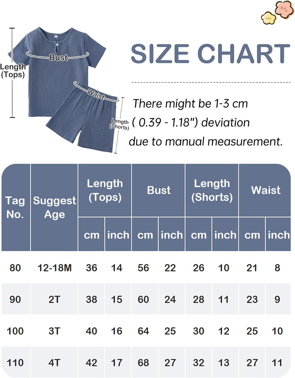Baby Boy Summer Clothes Set Toddler Short Sleeve Tops & Shorts Set Cotton Casual 2 Piece Outfits Set