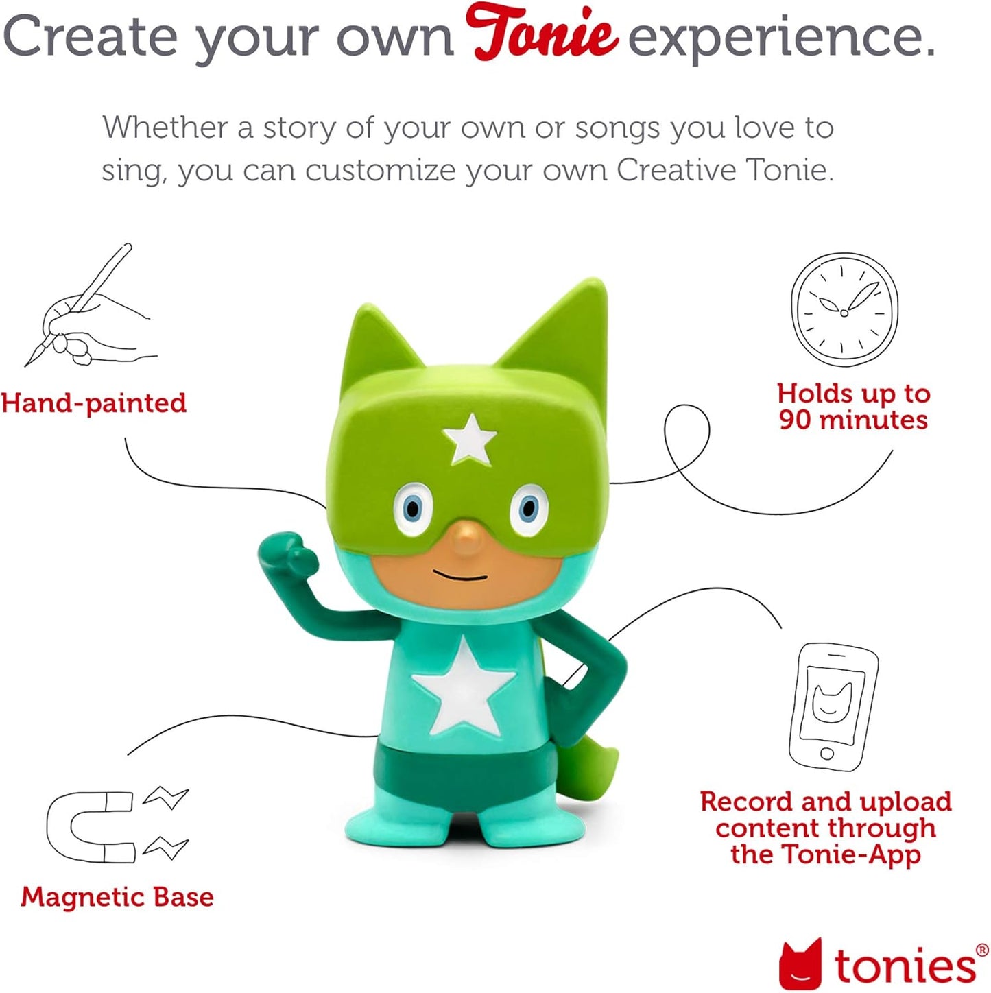 Superhero Creative Audio Character - Turquoise/Green