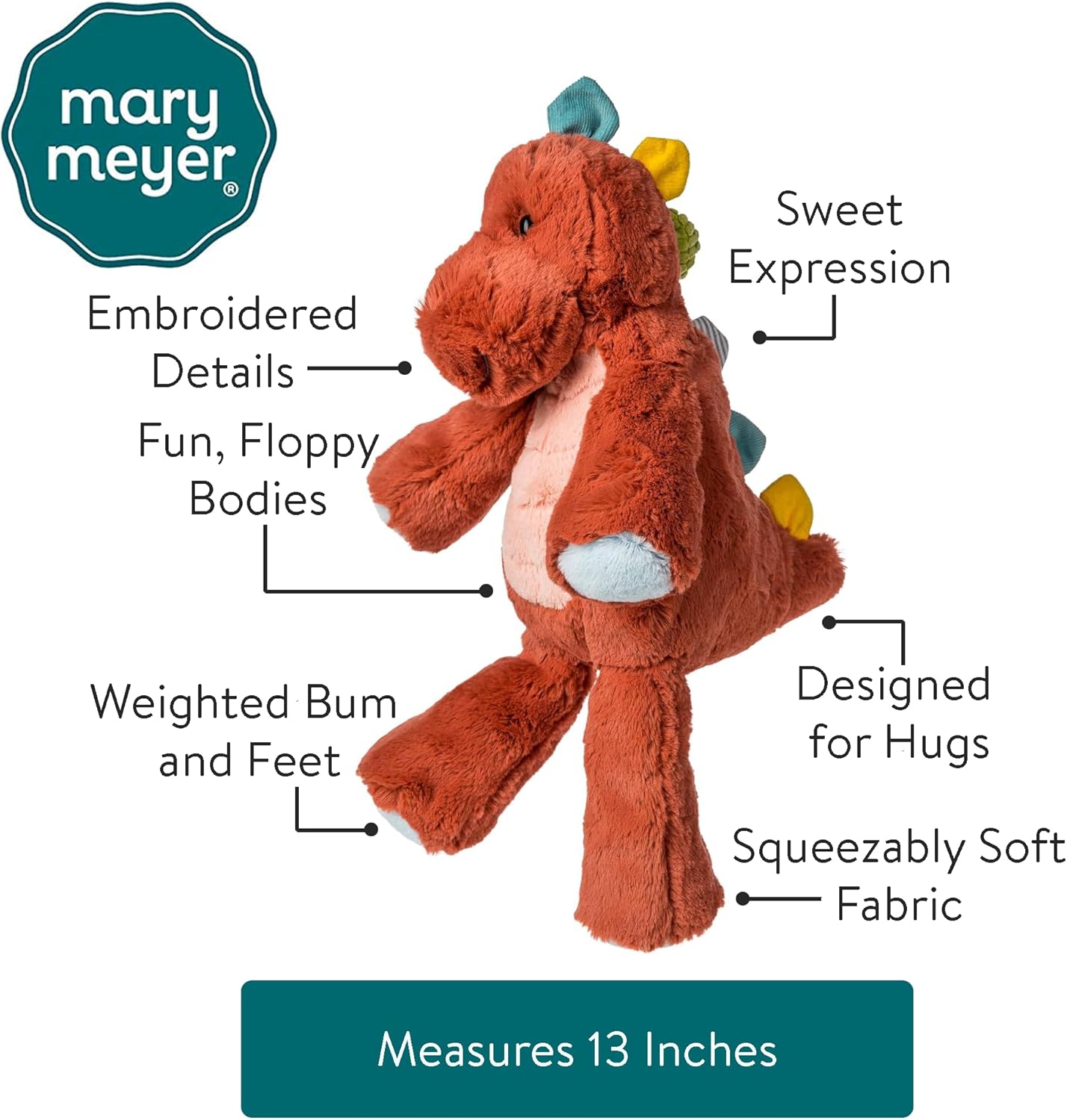 - Marshmallow Zoo Plush Animal Toy Stegosaurus 13"