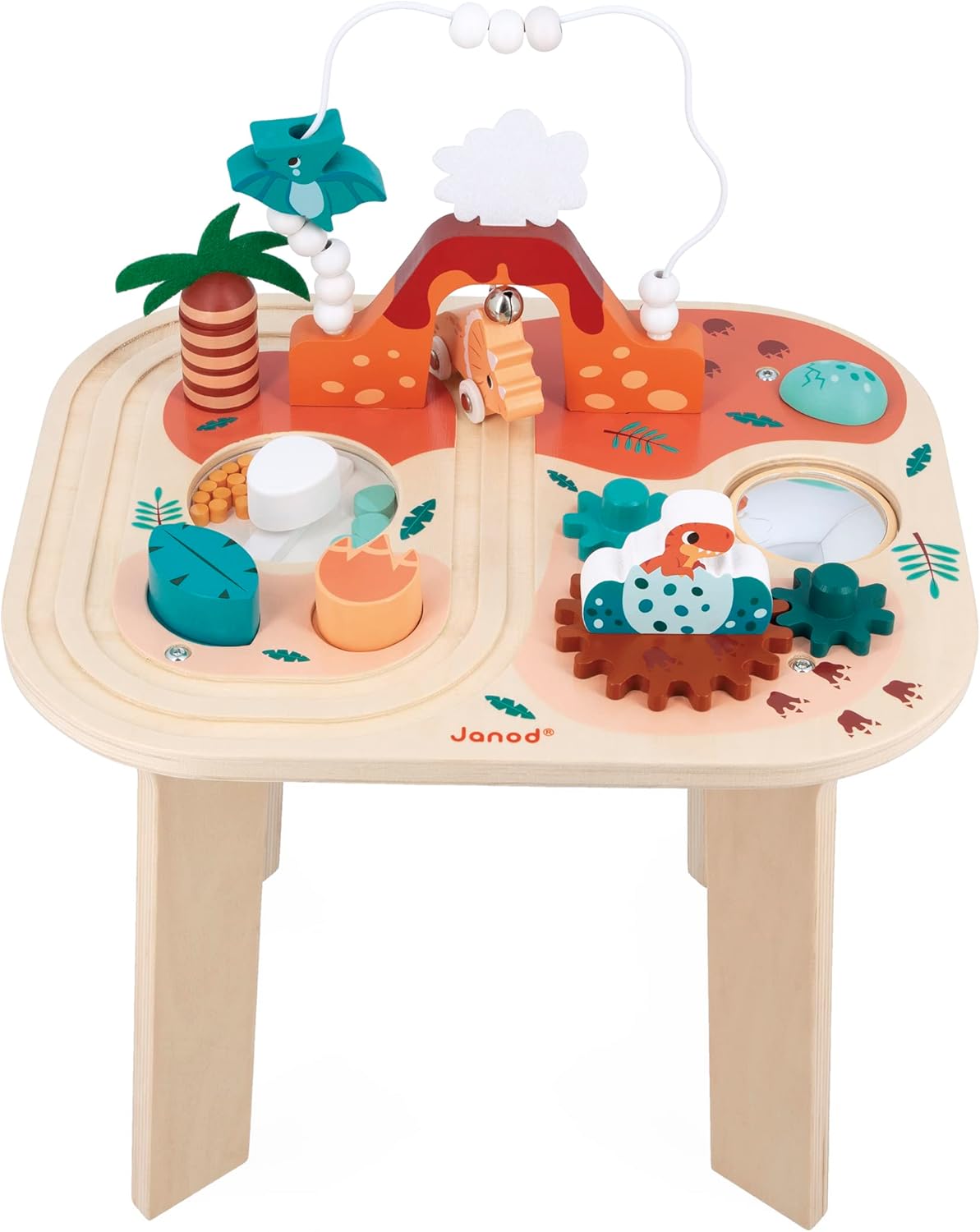 - Activity Table Dinosaur - 8 Little Games - Multiple Entertanment Toy - Early Development for Children and Toddlers - from 12 Months - J05825