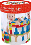 Award Winning Kid'S Wooden Building Block Set (100 Pieces)