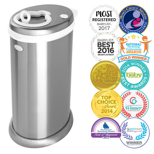 Limited Edition, Money Saving, No Special Bag Required, Steel Odor Locking Diaper Pail, Chrome, 3.18 Ounces