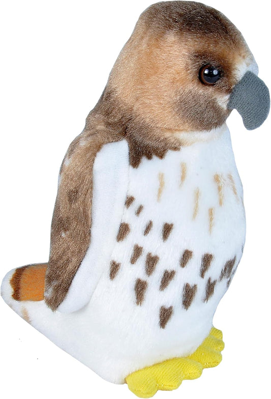 Audubon Birds Red Tailed Hawk Plush with Authentic Bird Sound, Stuffed Animal, Bird Toys for Kids and Birders