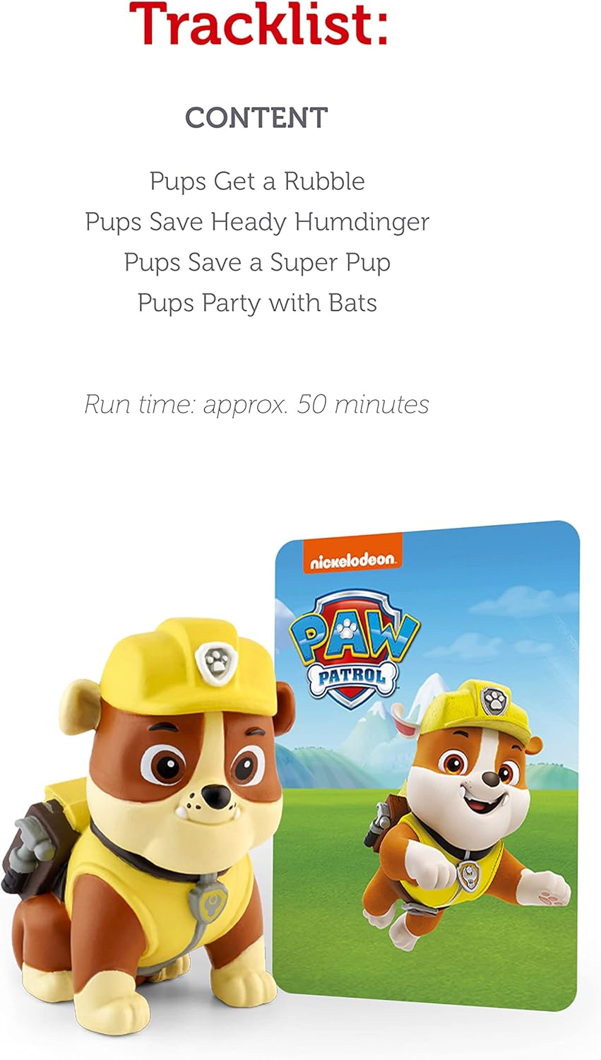 Rubble Audio Toy Figurine from PAW Patrol