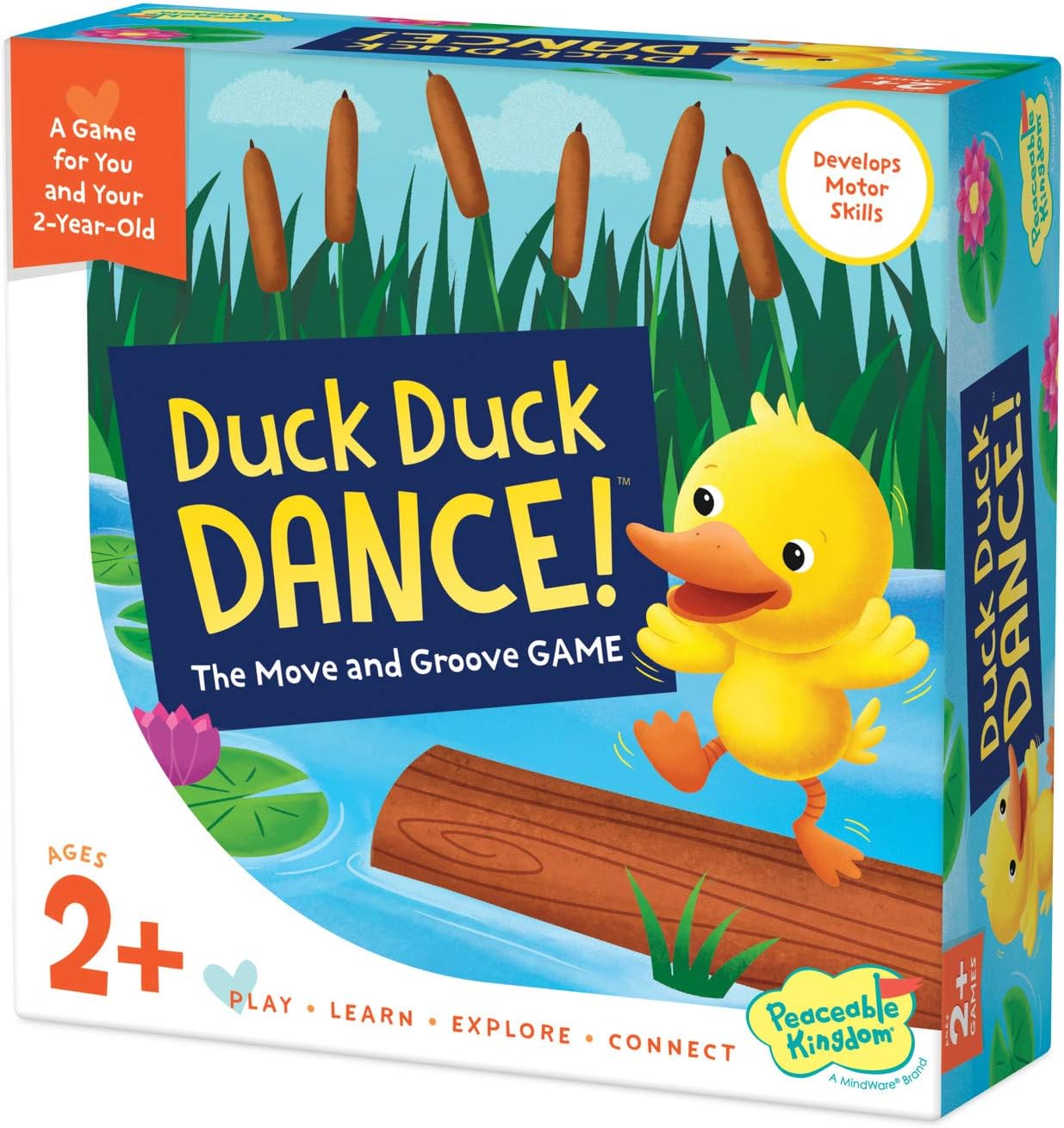 Games for Parents & Their 2-Year-Olds: Duck Duck Dance - Toddler & Preschool Board Game of Moving Your Body & following Directions