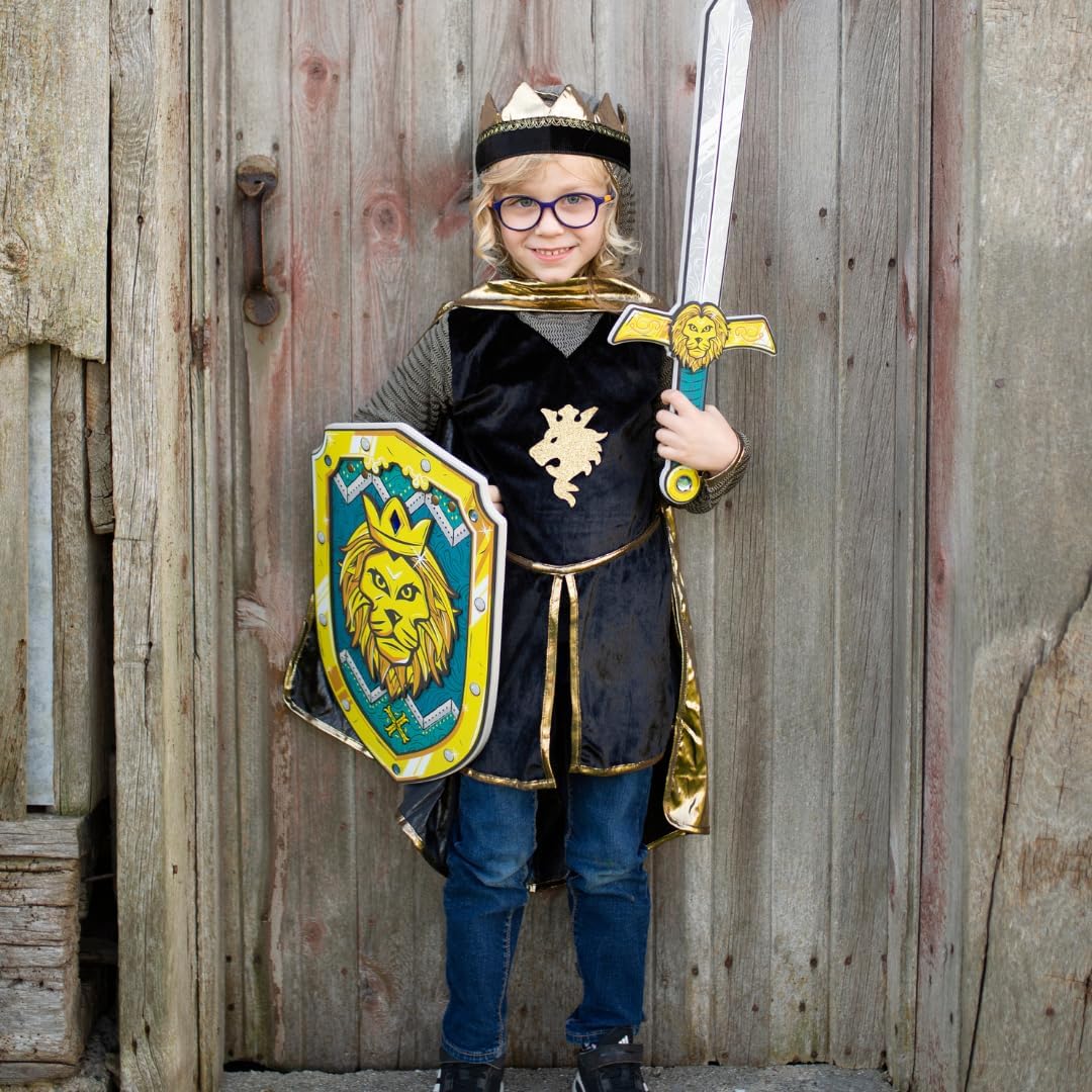 61955, Golden Knight with Tunic, Cape, & Crown, US Size 5-6