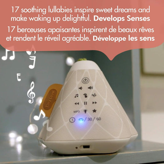 Boho Chic Tiny Dreamer 3-In-1 Musical Projector, Soft Beige