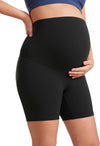 Womens Butterluxe Maternity Yoga Shorts 4" / 6" - over the Belly Pregnancy Workout Athletic Biker Shorts