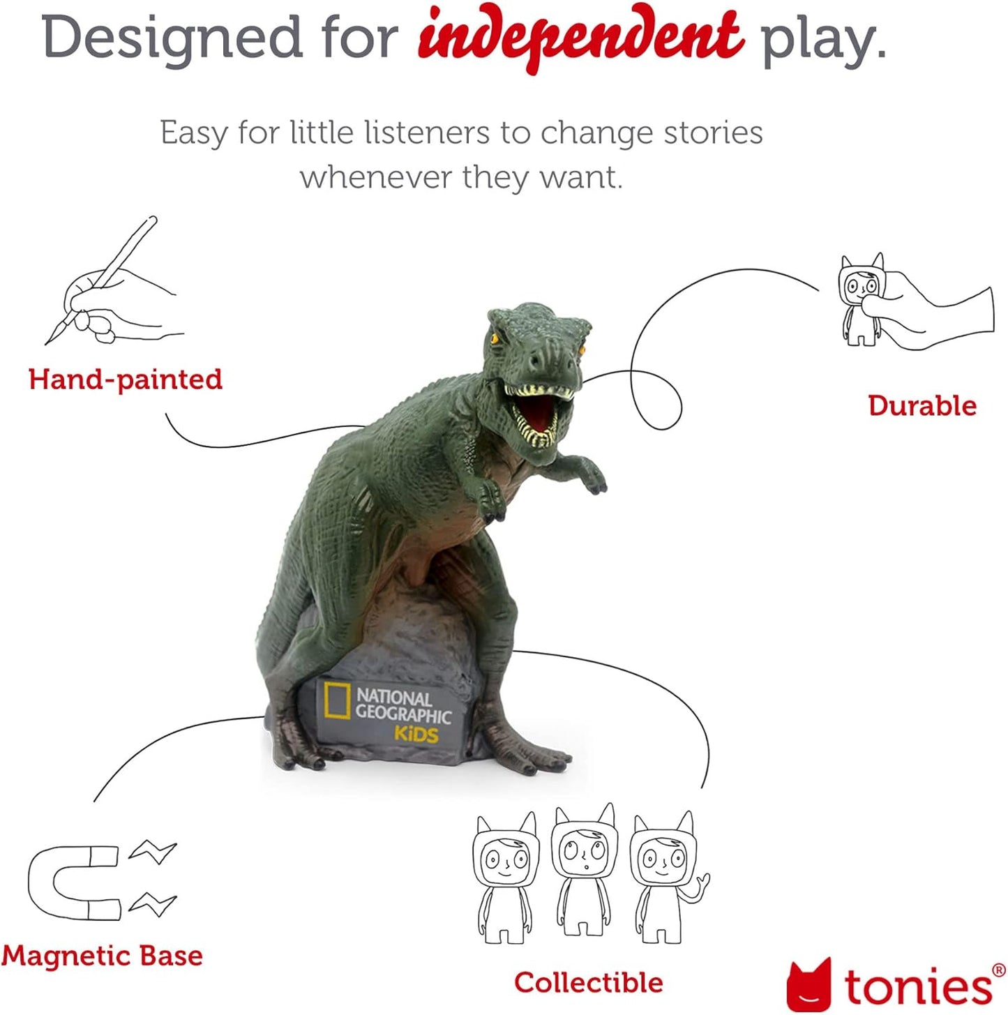 Dinosaur Audio Play Character for Tonies [English]