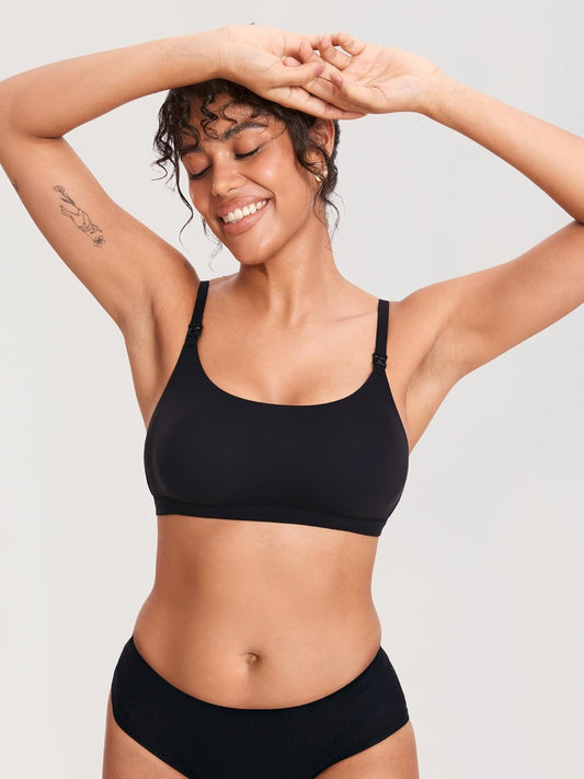 Women'S Inbarely Nursing Bra Seamless Wireless Nursing Bras Unlined Maternity Bralettes for Breastfeeding
