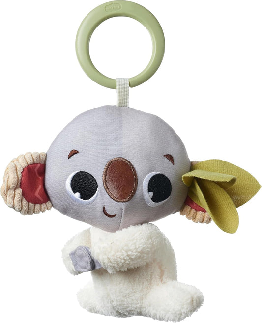 Boho Chic Koala Rattle – EARTHY DESIGN Plush Baby Toy with UNIVERSAL CLIP for Strollers, Bassinets, and Cribs, Encourages Exploration and Cognitive Development, for 0M+
