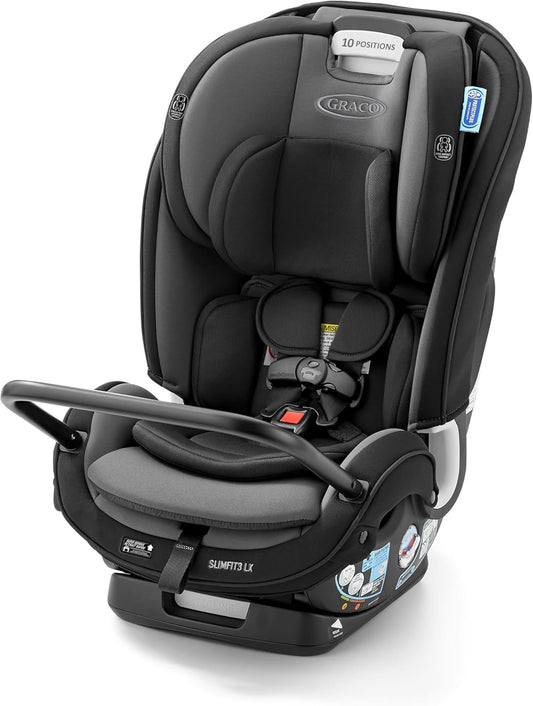 Slimfit3 LX 3-In-1 Car Seat Ft. Anti-Rebound Bar, Baby to Big Kid Car Seat, 2.2-45 Kg (4-100 Lb), Gotham