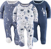 Baby Boy Sleepers, Sleep and Play Baby Pajamas for Boys, Pjs, Newborn, 0-3, 3-6, 6-9 Months Infant Clothes