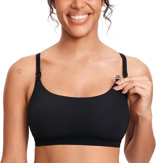 Women'S Inbarely Nursing Bra Seamless Wireless Nursing Bras Unlined Maternity Bralettes for Breastfeeding