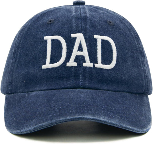 Dad Hats with Gift Box, Adjustable Stepdad Baseball Cap, Daddy Gifts for Father Husband from Wife Daughter Son