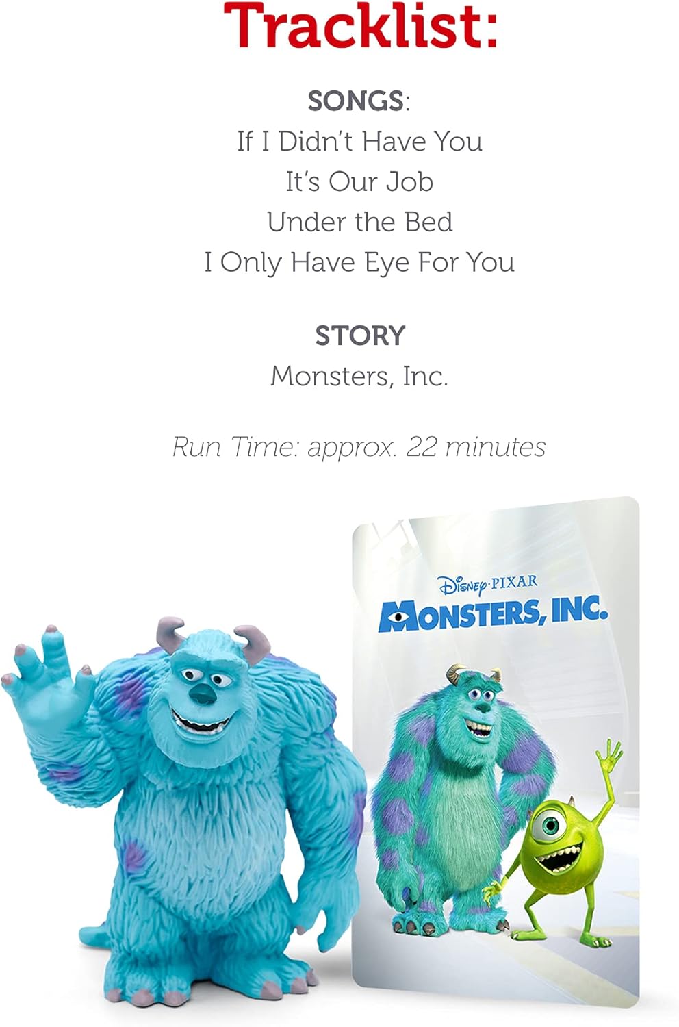 Sulley Audio Play Character from Disney'S Monsters Inc.