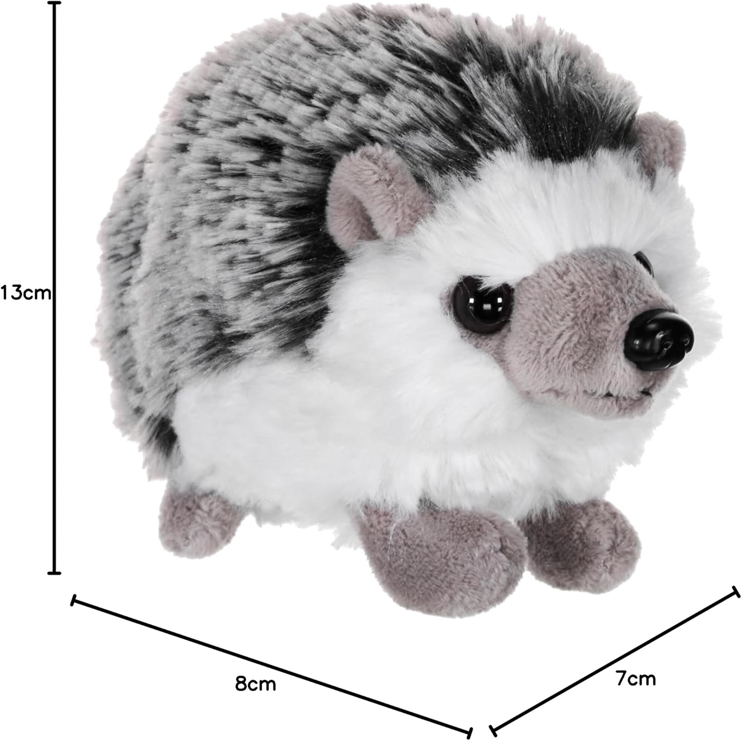 Pocketkins Eco Hedgehog, Stuffed Animal, 5 Inches, Plush Toy, Made from Recycled Materials, Eco Friendly
