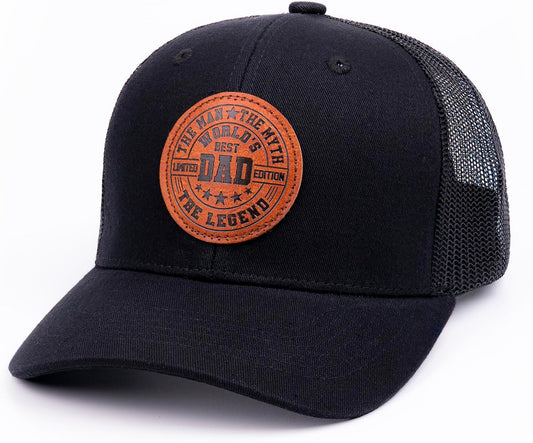 World Best Dad Ever Cap, Dad Hat Fathers Day Birthday Gifts for Dad Papa from Daughter Son Trucker Cap