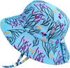 Summer Baby Girl Sun-Hat for Toddler, with Strings (M: 6-24 Months, Spring Flowers)