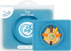 Mini Bowl (Blue) - 100% Silicone Suction Bowl with Built-In Placemat for Infants + Toddlers - Comes with a Reusable Travel Bag