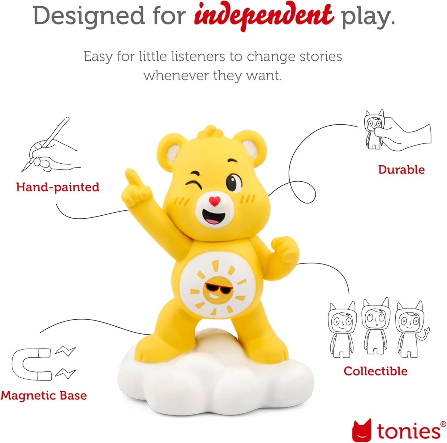 Funshine Bear Audio Toy Figurine from Care Bears