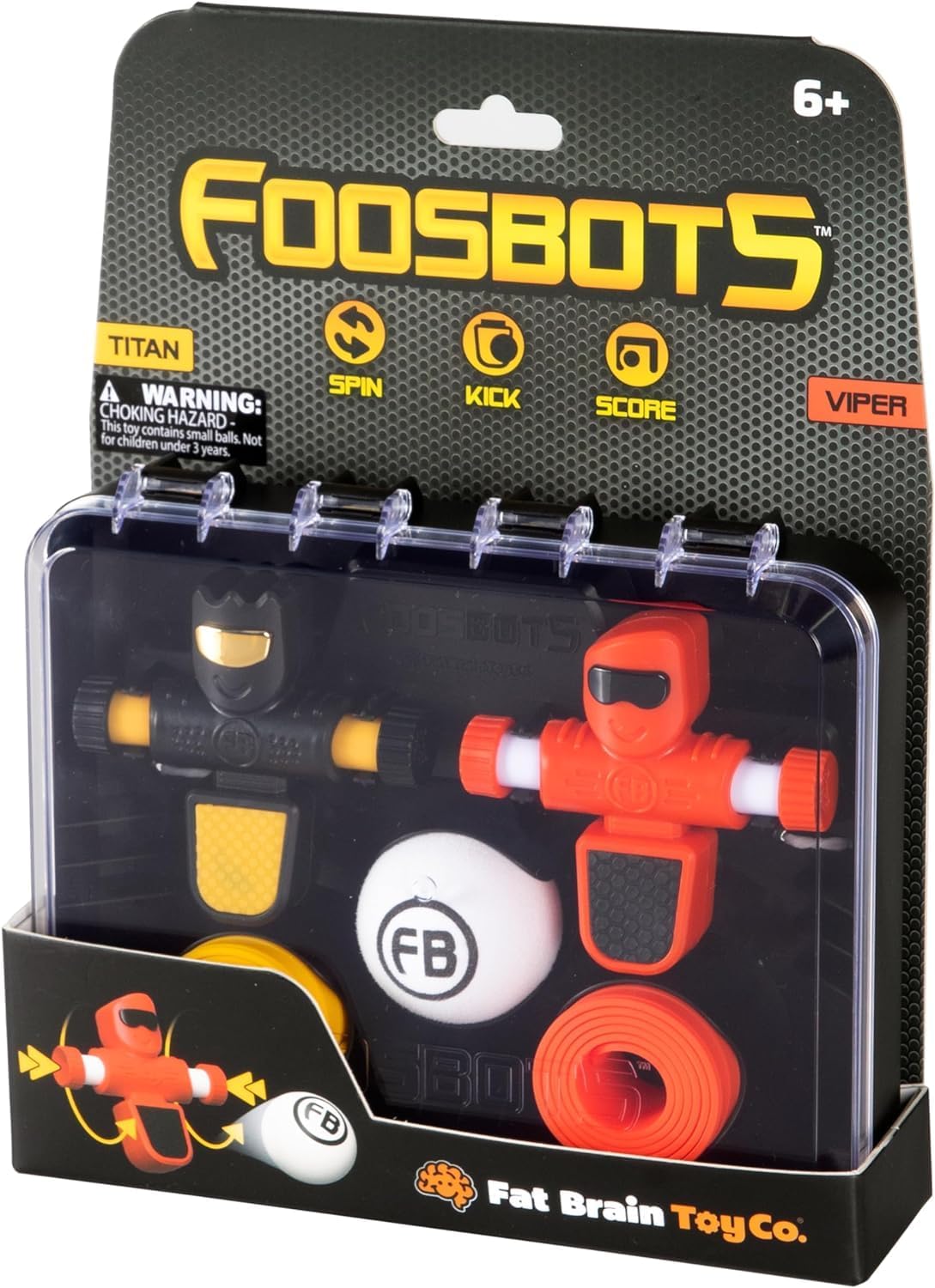 Foosbots on the Go Tabletop Trickshot Game, 2 Player Soccer Toys, Games for Kids Ages 6+