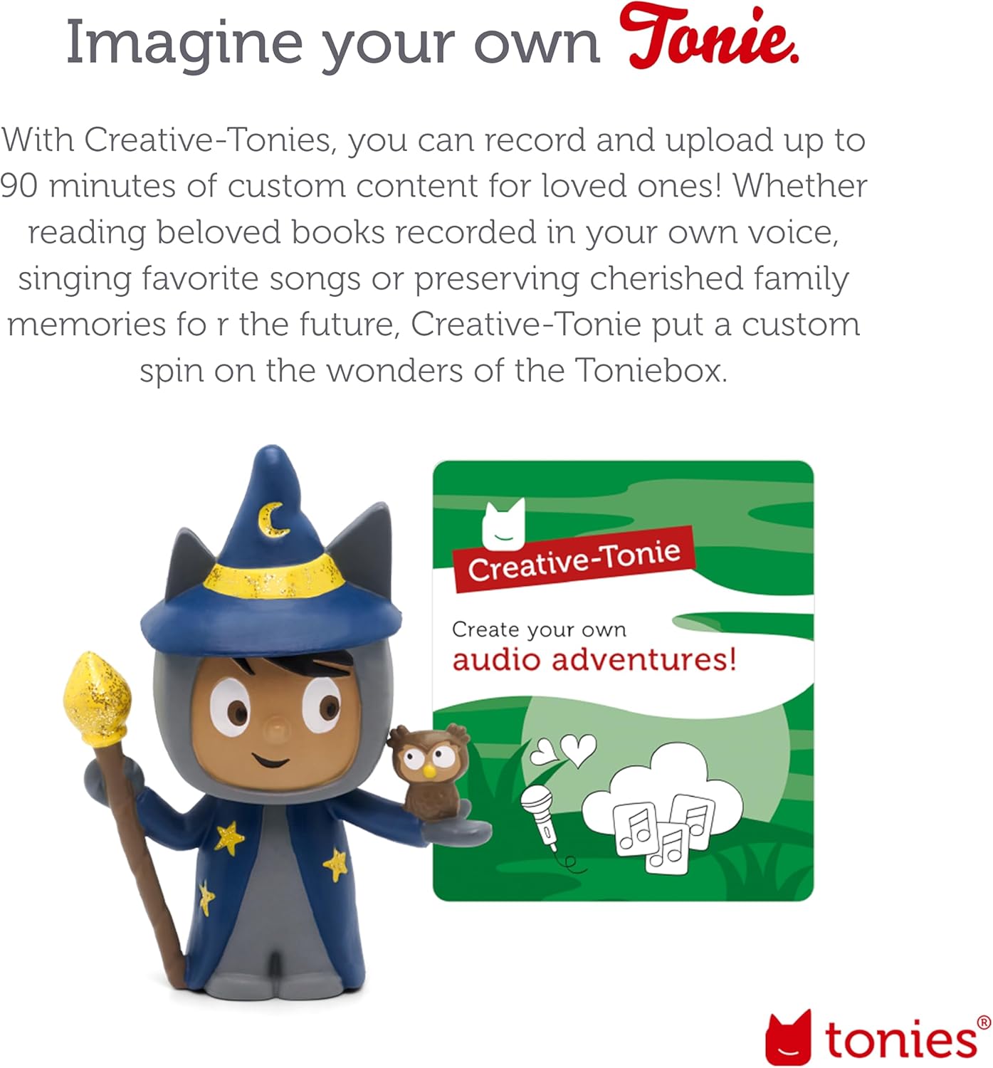 Wizard Creative Audio Character - Record and Upload up to 90 Minutes of Your Own Stories and Songs