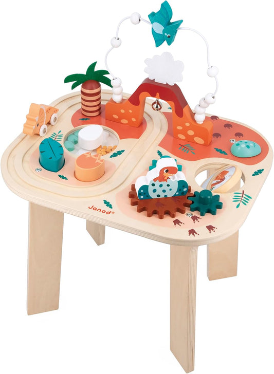 - Activity Table Dinosaur - 8 Little Games - Multiple Entertanment Toy - Early Development for Children and Toddlers - from 12 Months - J05825
