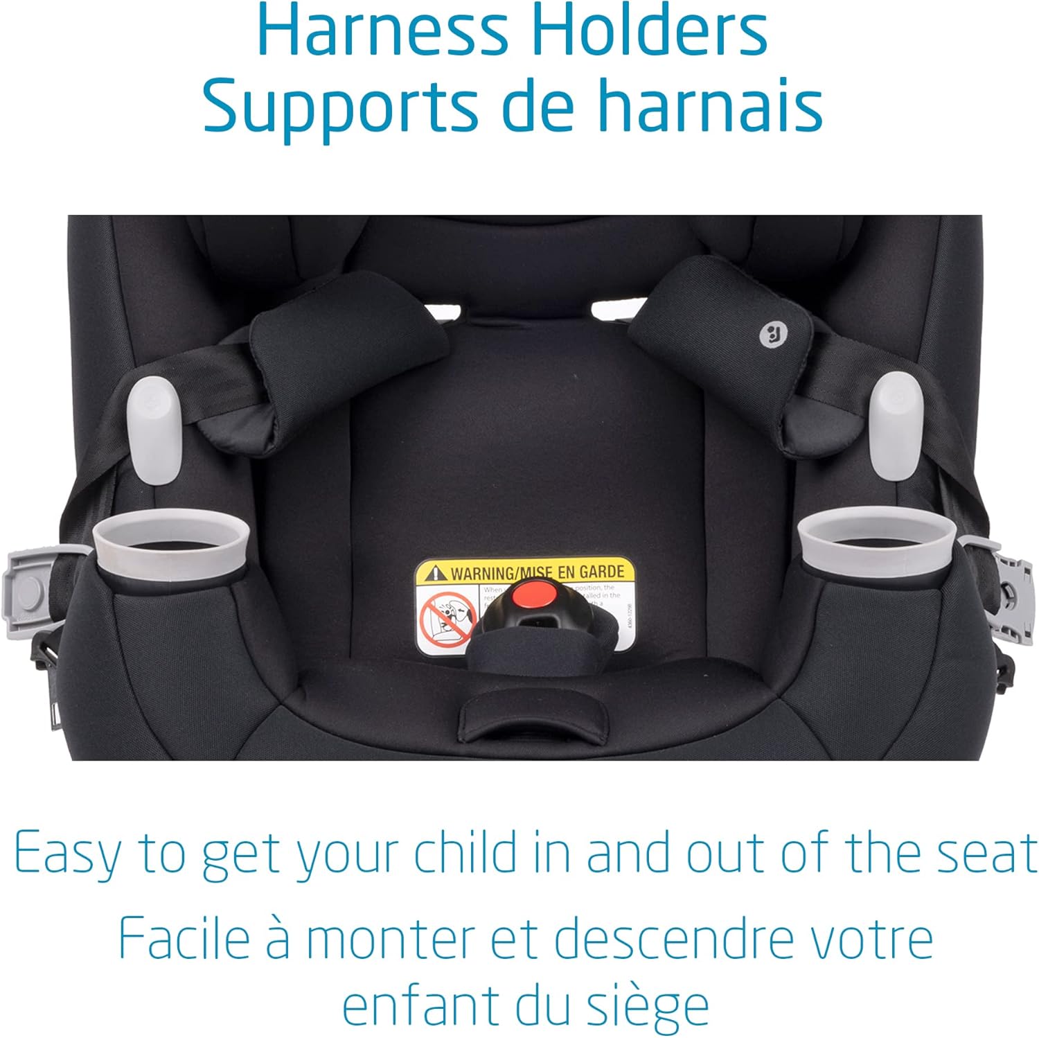 Pria All-In-One Car Seat, 3In1, Convertible from Infant to Toddler, Rear and Forward Facing, Booster Mode, Washable Seat Cover, Authentic Black