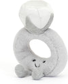 Amuseables Diamond Ring Stuffed Toy, 8 Inches - Wedding Ring Plush - Engagement and Wedding Gift