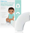 Fold-And-Go Potty Seat for Toilet, Foldable Travel Potty Seat for Toddler, Fits round & Oval Toilets, Non-Slip Base, Handles, Includes Free Travel Bag