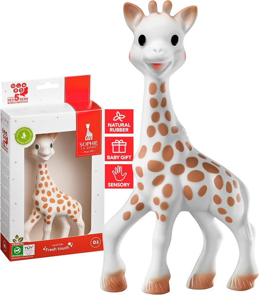 Vulli Sophie the Giraffe Teether, Brown/White