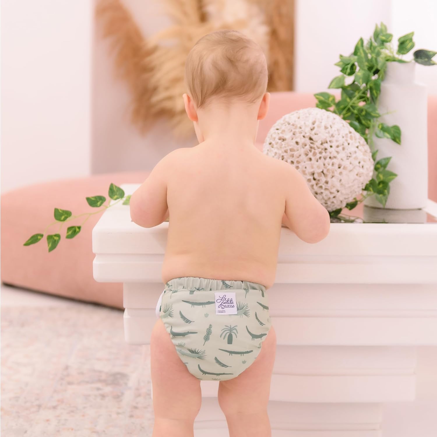 Reusable Swim Diapers – Adjustable, Washable & Leakproof Swimmers – Baby Swimming Diapers for Boys & Girls – Ideal for Swimming Lessons, Pool, Beach – Newborn to Toddler – 3 Pack