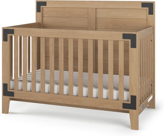 Lucas 4-In-1 Convertible Crib, Nutmeg