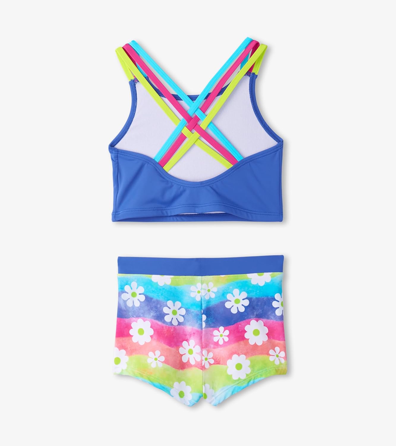 Girls Two Piece Short Swimsuit