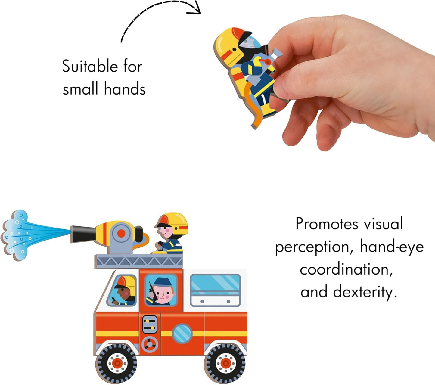 - Magneti’Book Firefighters - Educational Magnetic Games - Toy for Kids Toddler Children - Imagination and Creativity Game - Fine Motor Skills Toy - 3 to 8 Years - J02583