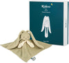- Square Doudou Rabbit Green - Lapinoo - Soft Polyester and Micro-Velvet Baby Comfort Blankie - Early Development Toy - from Birth - K218016.