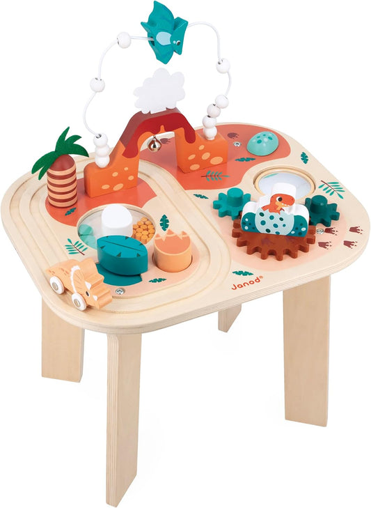 - Activity Table Dinosaur - 8 Little Games - Multiple Entertanment Toy - Early Development for Children and Toddlers - from 12 Months - J05825